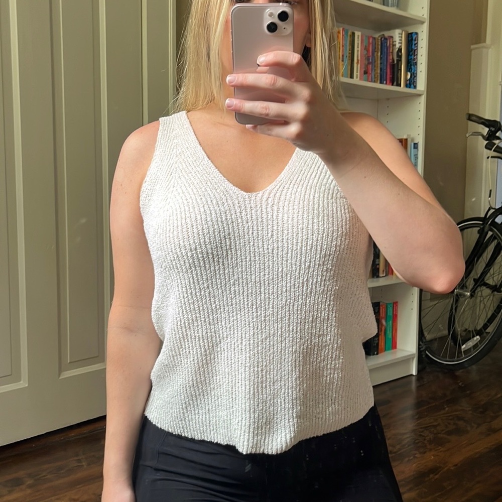 Cream tank top